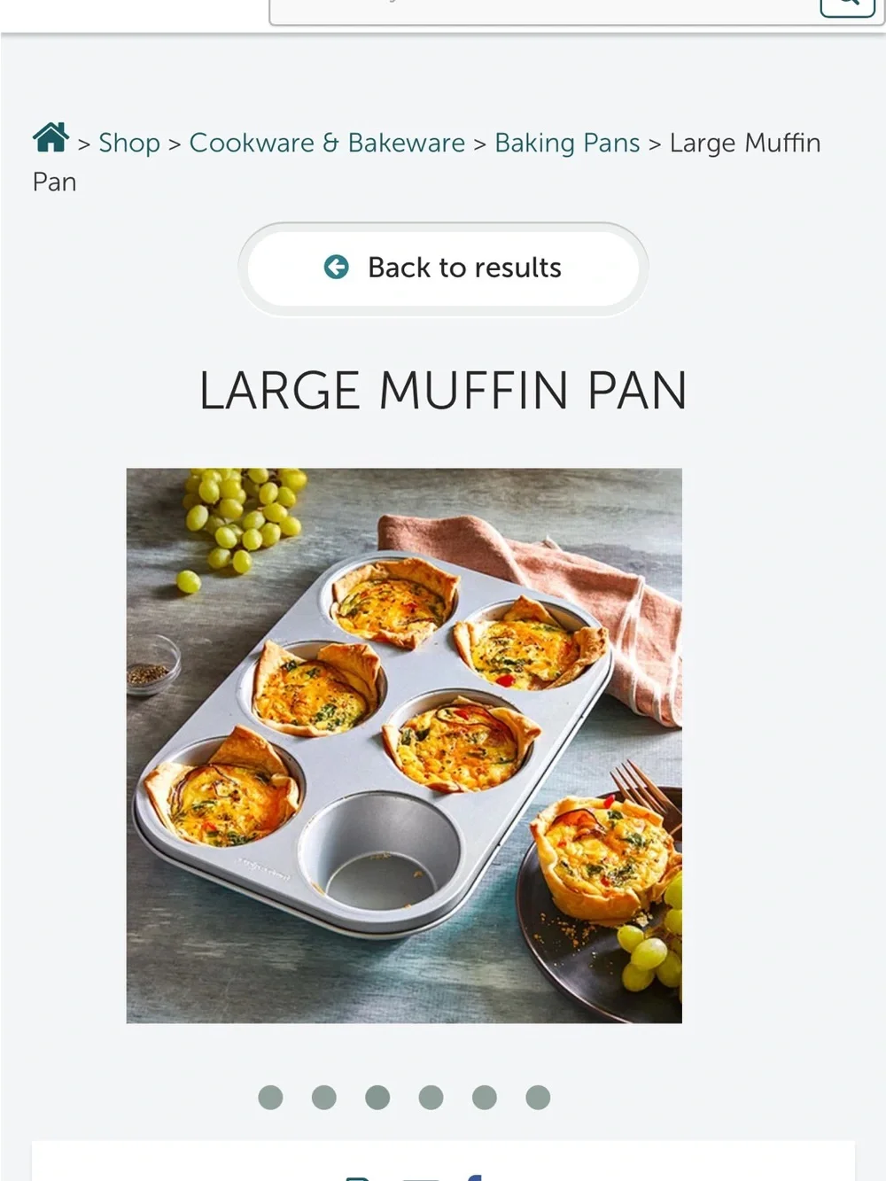 Pampered Chef silicone muffin